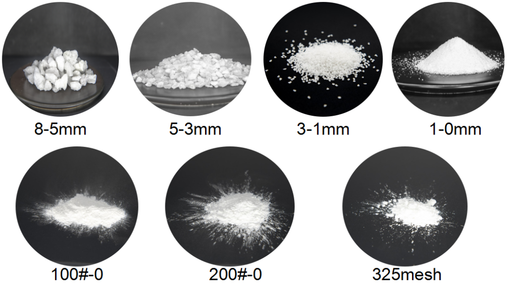 白溶融アルミナ0-1mm1-3mm3-5mm  -1-